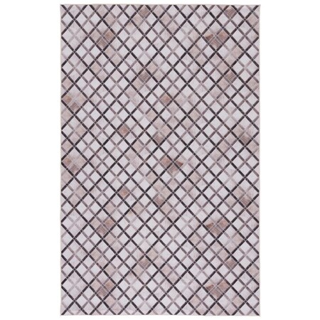 Safavieh 4 x 6 ft. Faux Hide Power Loomed Beige & Brown Rectangle Area Rug FAH545A-4
